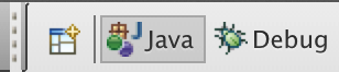 Open Perspective, Java, Debug