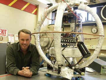 Professor Dave Miler in his lab