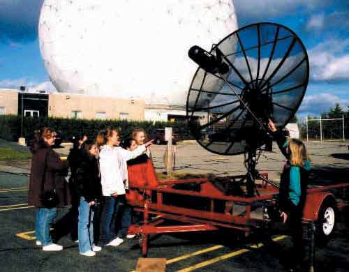 Haystacks's small radio telecope