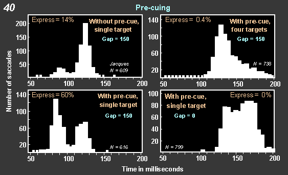 precuing with stimulus identical to target