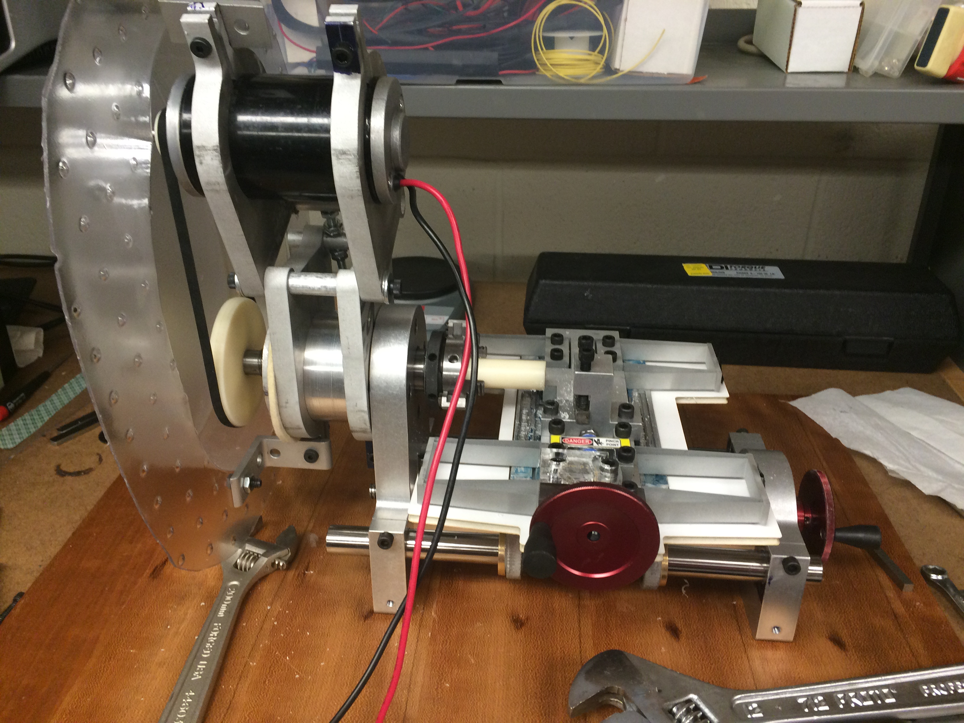 Fully assembled desktop lathe