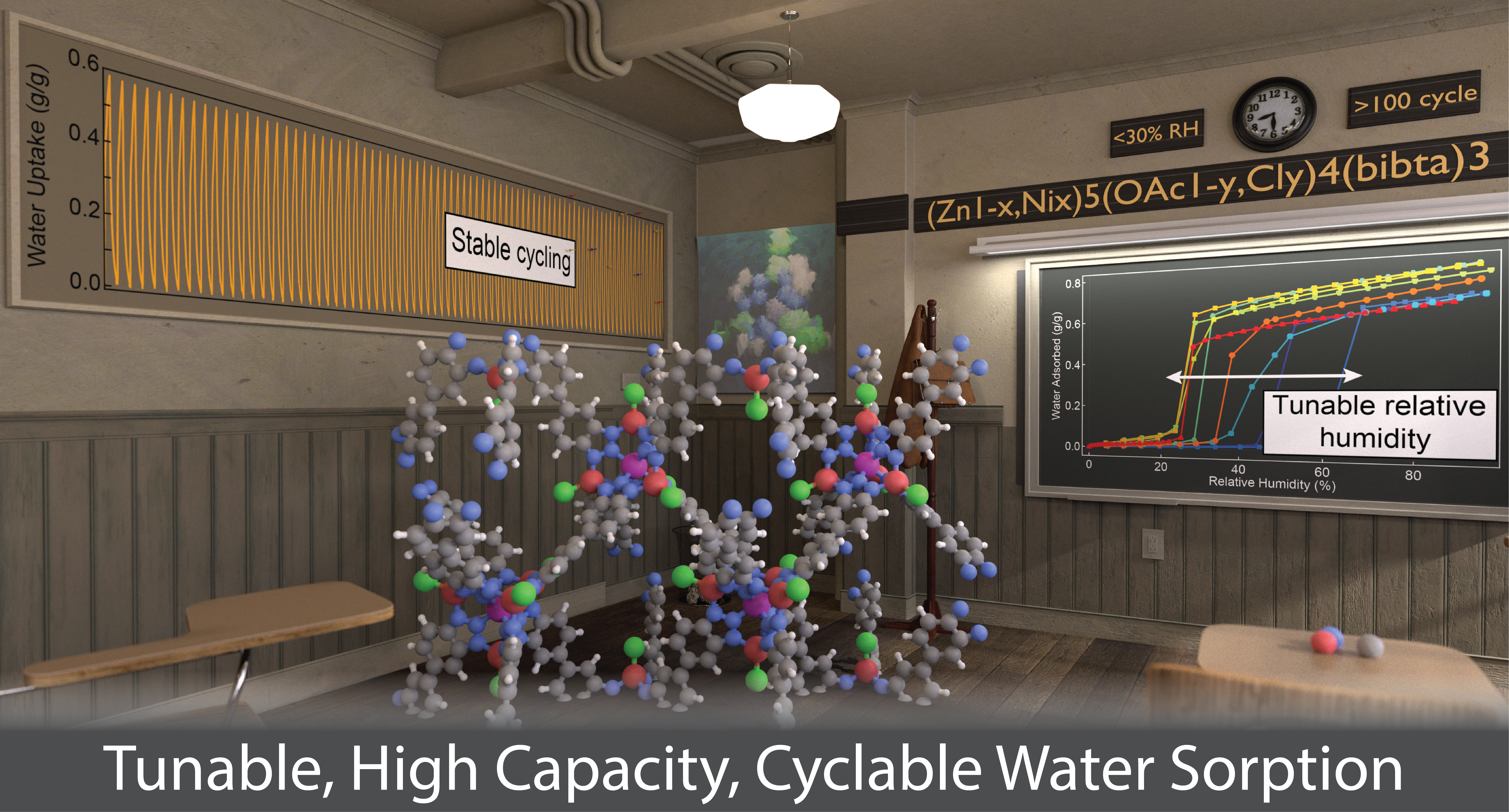 Water sorption MOF