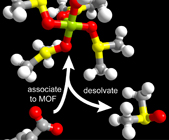 Solvent-dependent cation exchange in MOFs