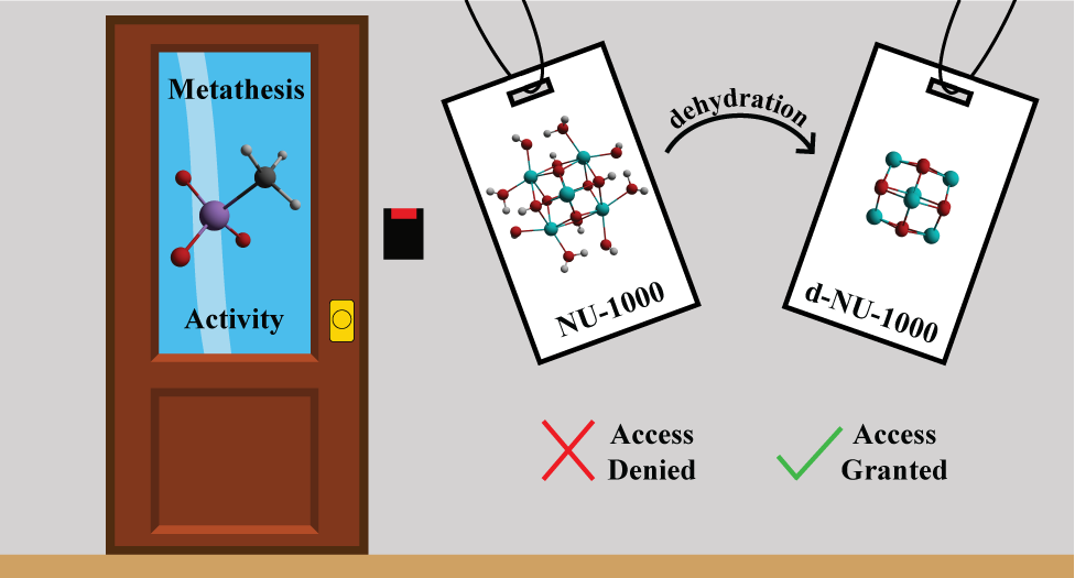 Olefin metathesis NU-1000 Rhenium MTO