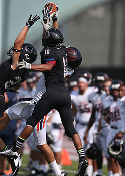 Football Team in Action.