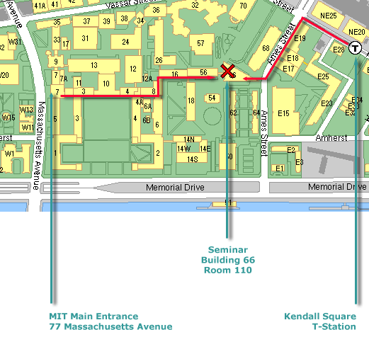 Map showing routes to 66-110