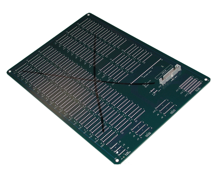 The empty circuit board.