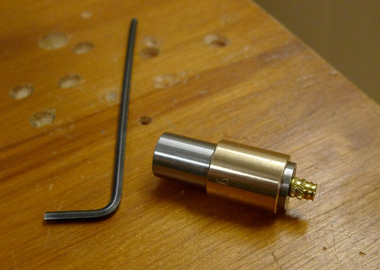 Threaded insert insertion tool.