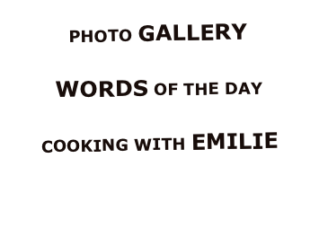 Photo gallery

Words...