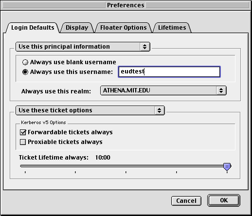 Preferences dialog box illustration