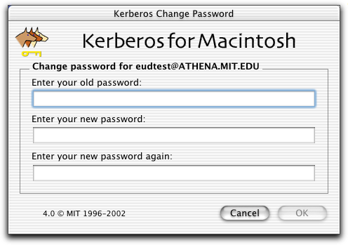 Change password dialog box illustration