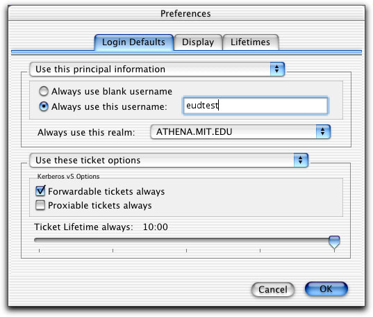 Preferences dialog box illustration