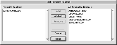 Edit favorite realms dialog box illustration