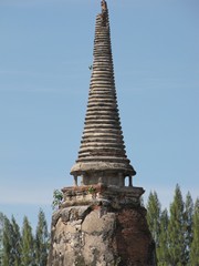 Ayutthaya296_WatMahathat_Prangs