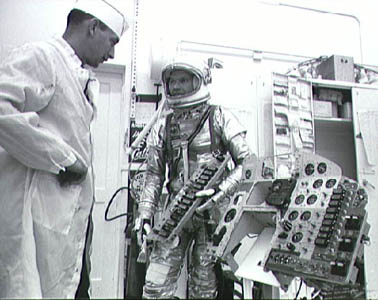 Instrument panel from Mercury spacecraft