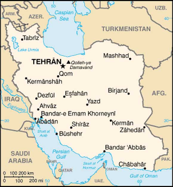 Map of Iran